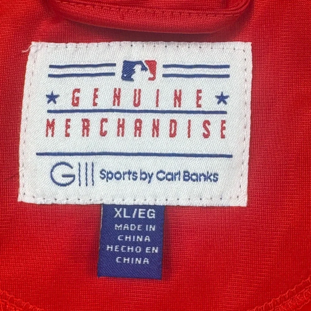 G-III Sports St Louis Cardinals MLB Track Jacket Mens XL Red‎ Navy Full Zip